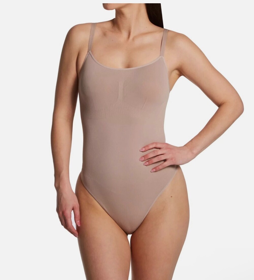 NWT Maidenform Seamles Tummy Control Shapewear Thong... - Evening Blush 2XL